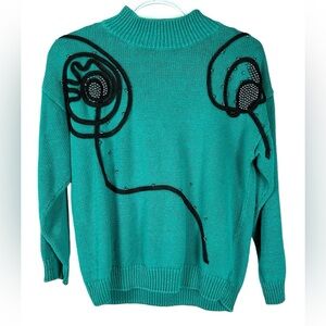 Vintage green knit sweater